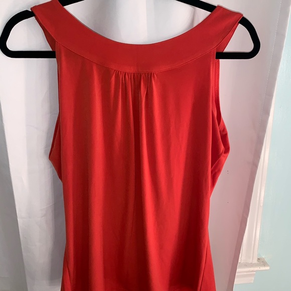 Medium Orange Calvin Klein sleeveless formal top! - Picture 2 of 4
